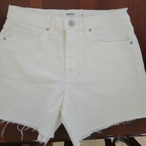 White denim shorts